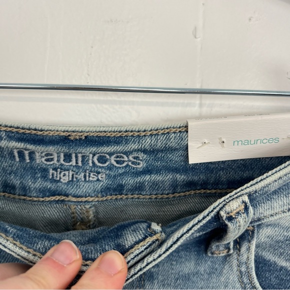 NWT Maurice’s Distressed Jegging Vintage High Rise Jeans Size 6 - Picture 3 of 4